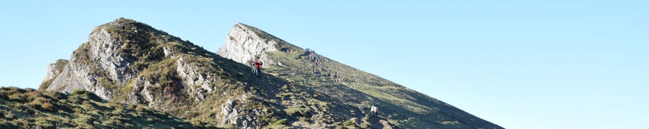 Recogida de material de montaña