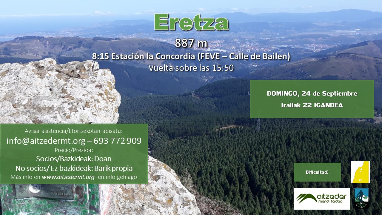 Convocatoria Eretza 2023 Septiembre